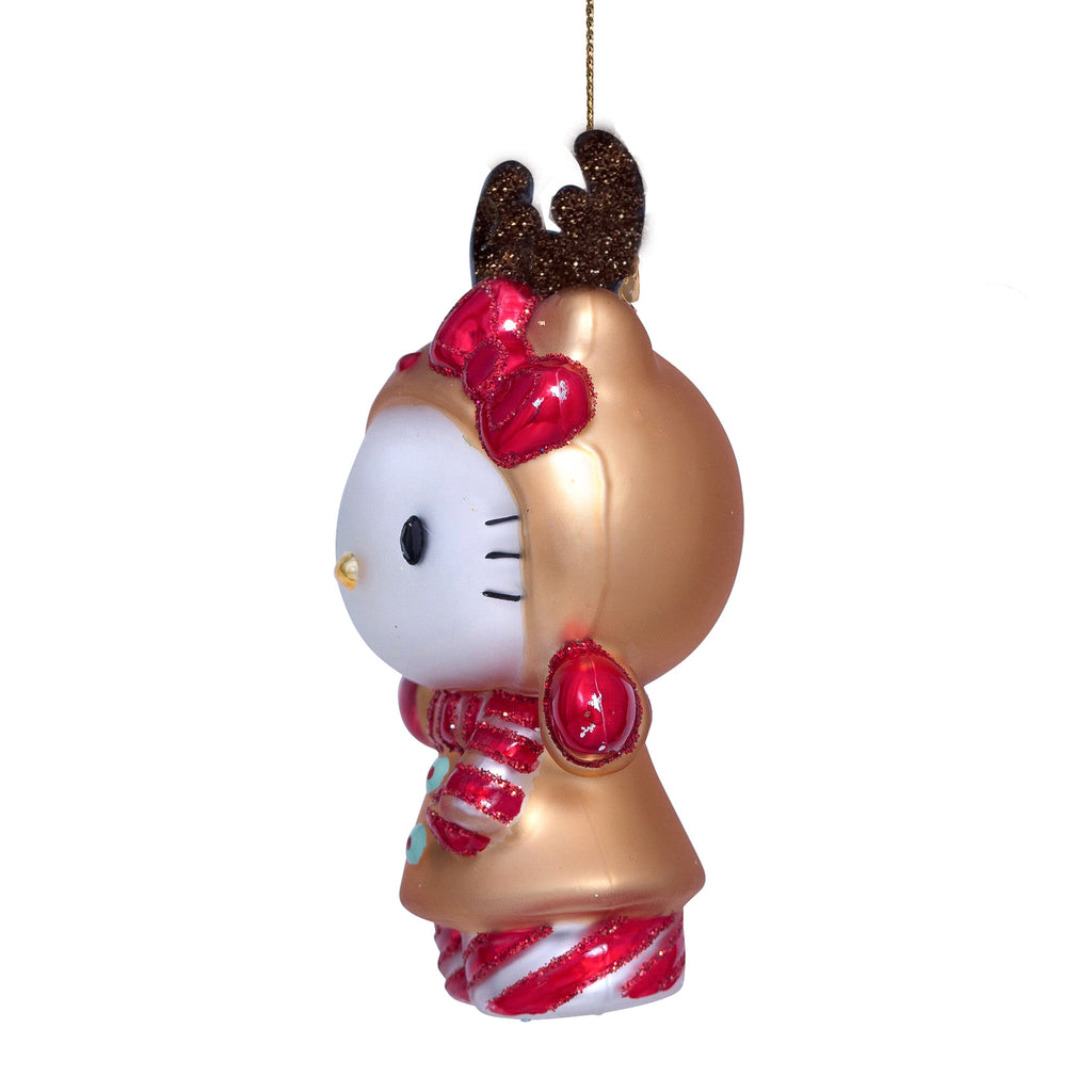 Vondels kerstbal Hello Kitty reindeer