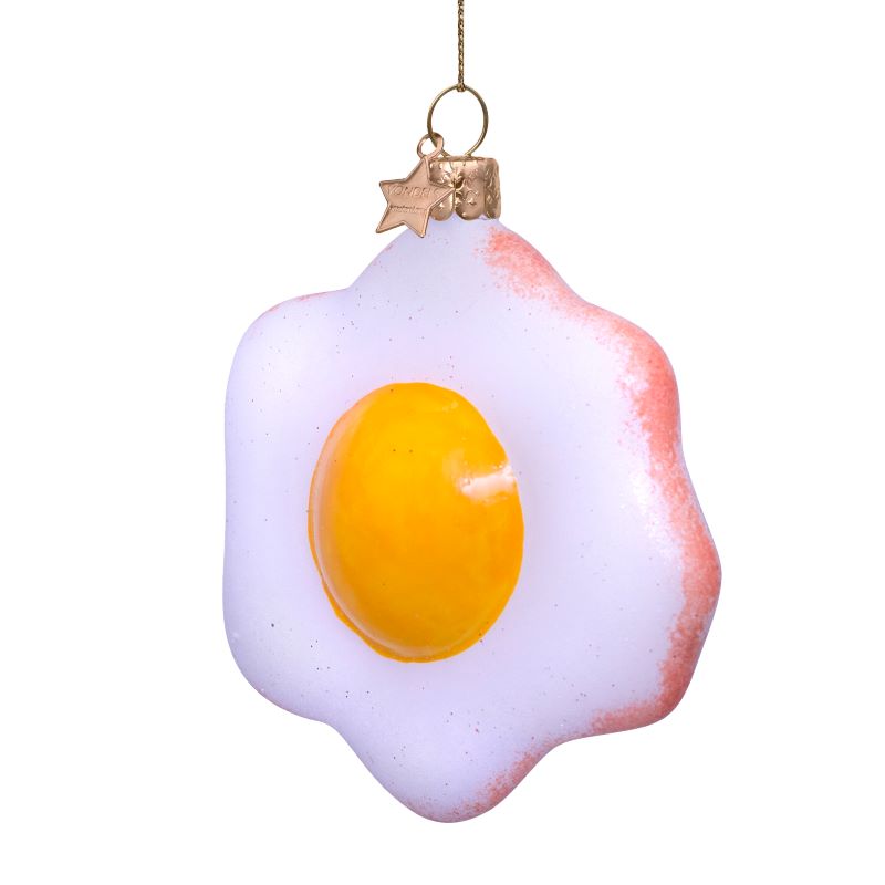 Vondels kerstbal gebakken ei