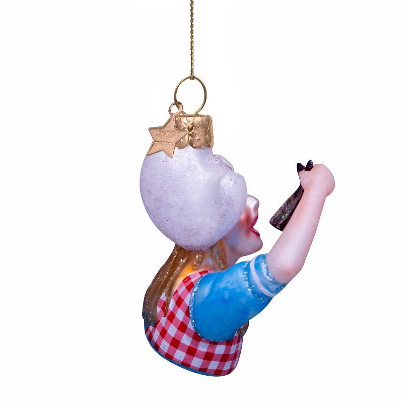 Vondels kerstbal haring meisje