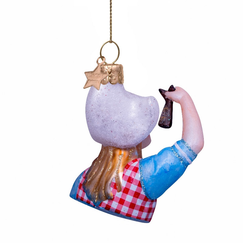 Vondels kerstbal haring meisje