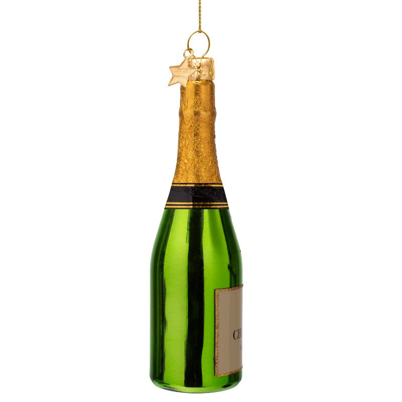 Vondels kerstbal champagne groen