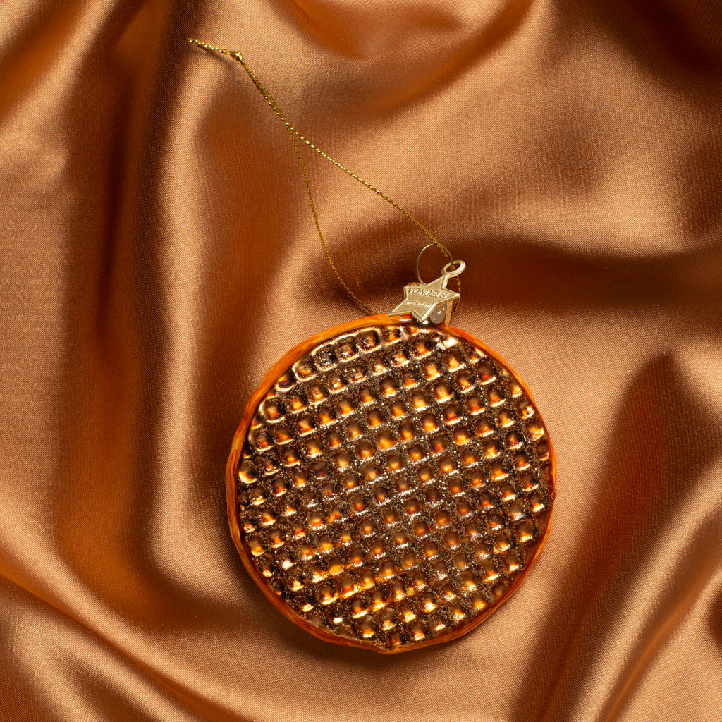 Vondels kerstbal stroopwafel