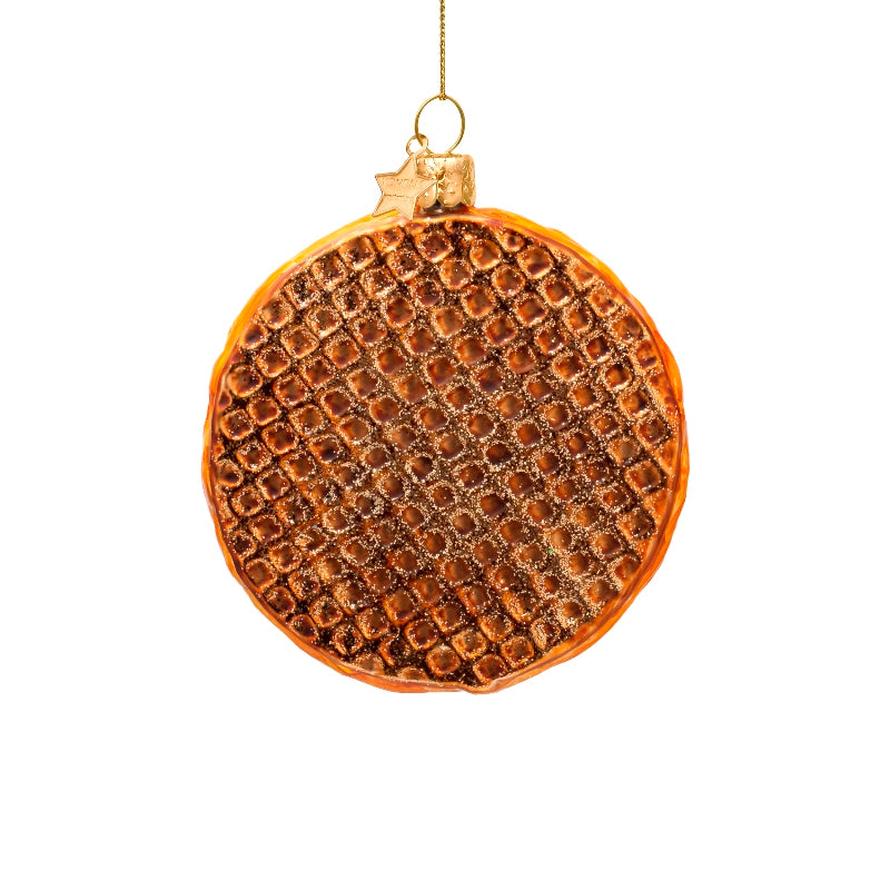 Vondels kerstbal stroopwafel
