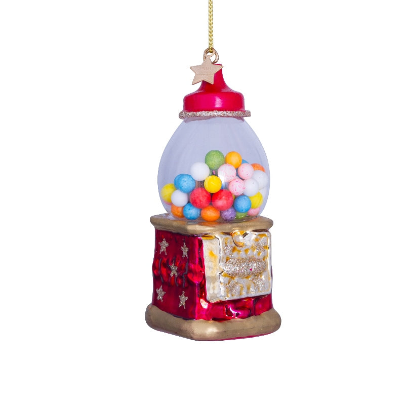 Vondels kerstbal kauwgomballen automaat