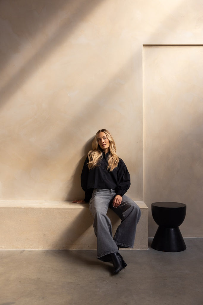 Arber blouse Laurel zwart