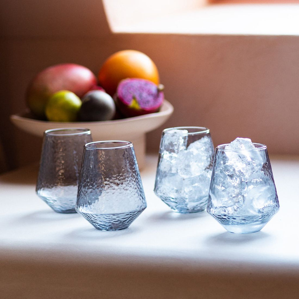 Brût Homeware Waterglazen Claude set van 4 grey