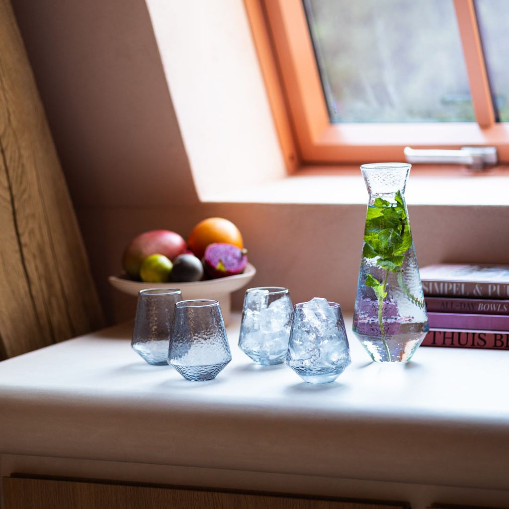 Brût Homeware Waterglazen Claude set van 4 grey