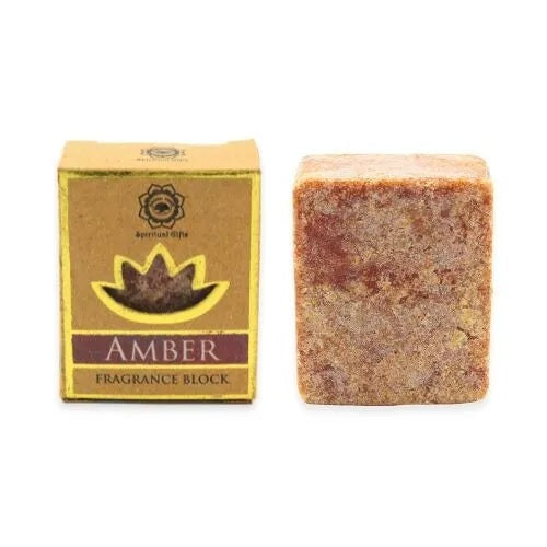 Gekaapt amber aroma blokje