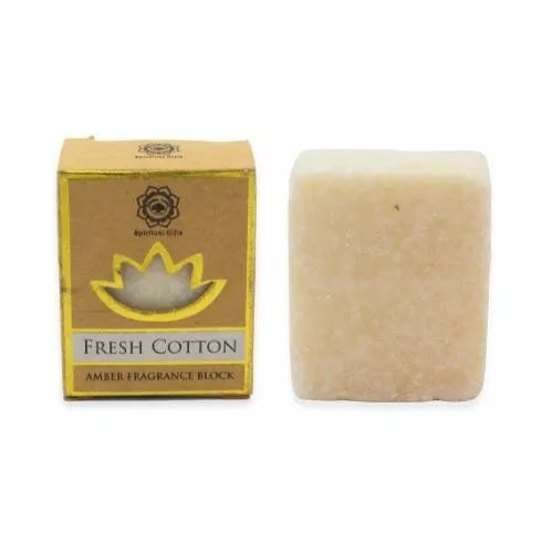 Gekaapt amber aroma blokje Fresh Cotton