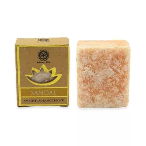 Gekaapt amber aroma blokje Sandal