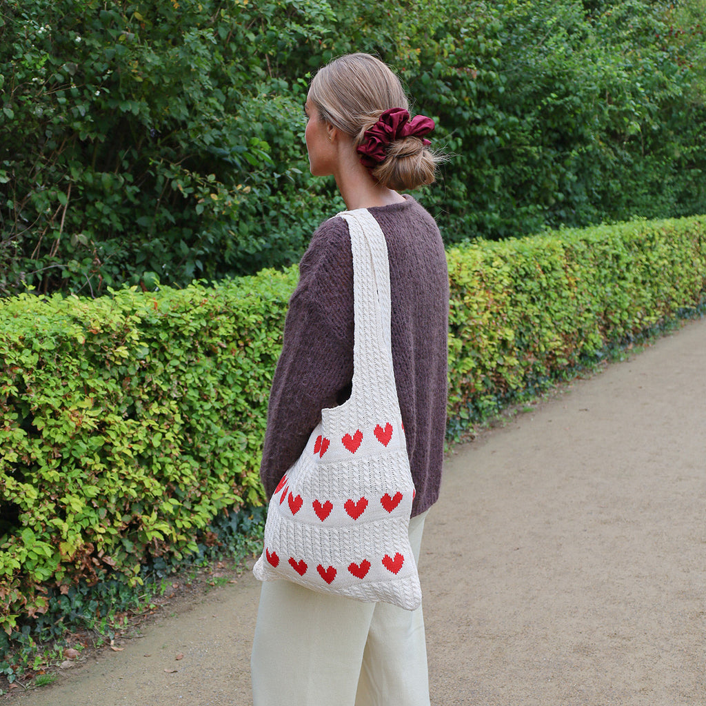 By Stær scrunchie bordeaux