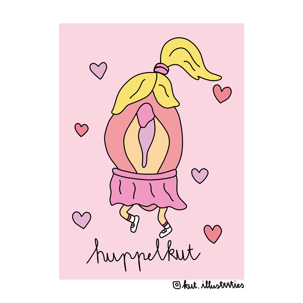 KUT.illustraties kaart huppelkut