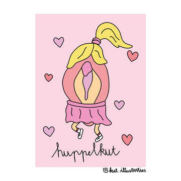 KUT.illustraties kaart huppelkut