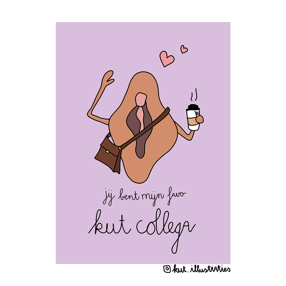 KUT.illustraties kaart kut collega