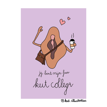 KUT.illustraties kaart kut collega