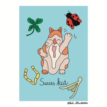 KUT.illustraties kaart succes kut