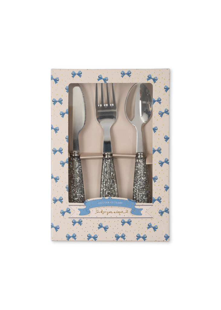 Konges Sløjd glitter bestek sparkling blue