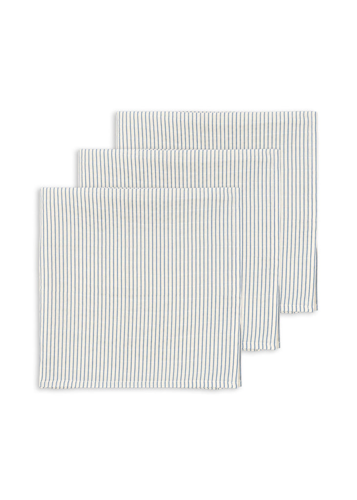 Konges Sløjd muslin cloth stripe bluie set van 3