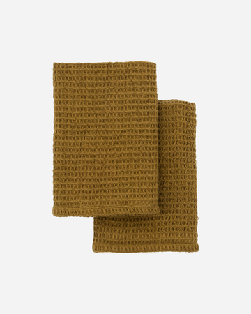 Meraki Vaatdoek Donker olijf set van 3