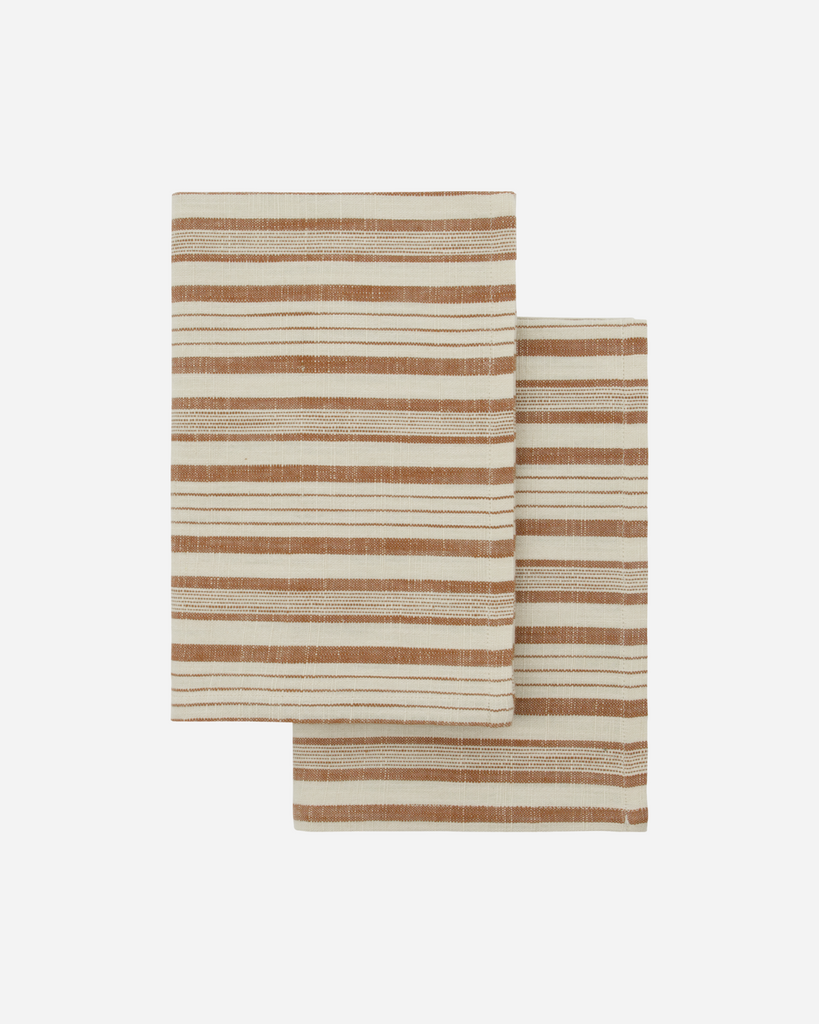 Meraki theedoek Terracotta set van 2