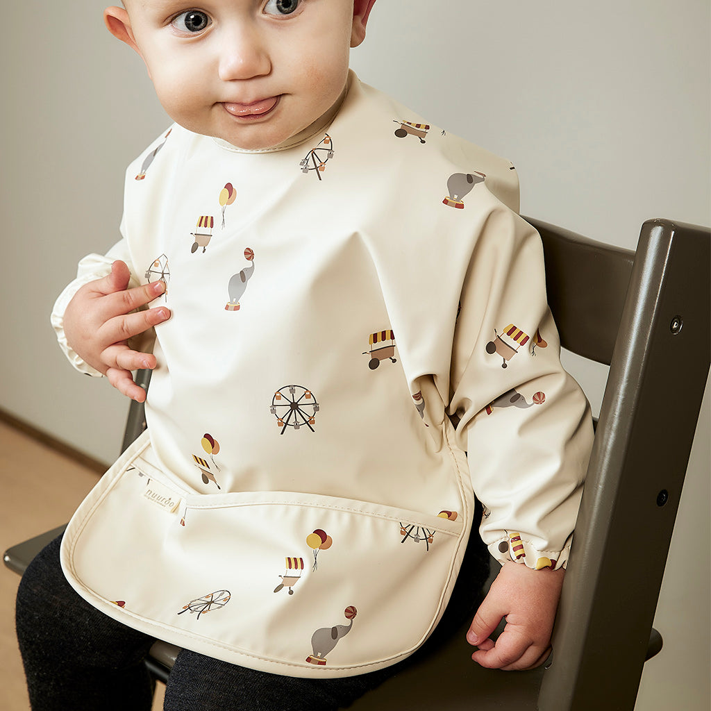 nuuroo slab waterproof met mouw Creme - Circus