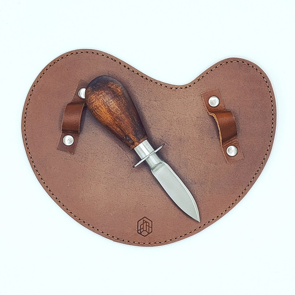 Brût Homeware oestermes met leren handschoen - Conceptstore Gekaapt