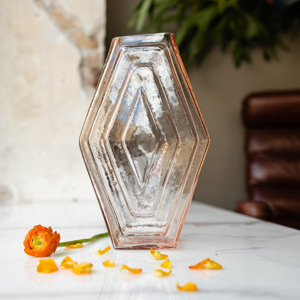 Brût Homeware Vaas Infinite Hexagon blush pink