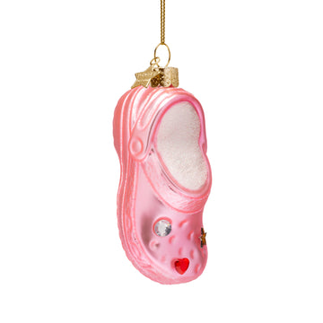 Vondels kerstbal crocs pink