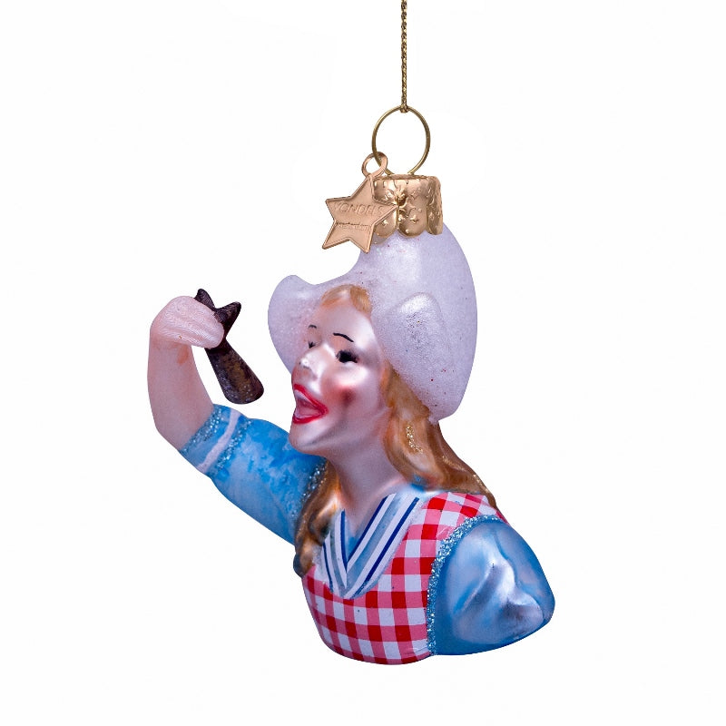 Vondels kerstbal haring meisje