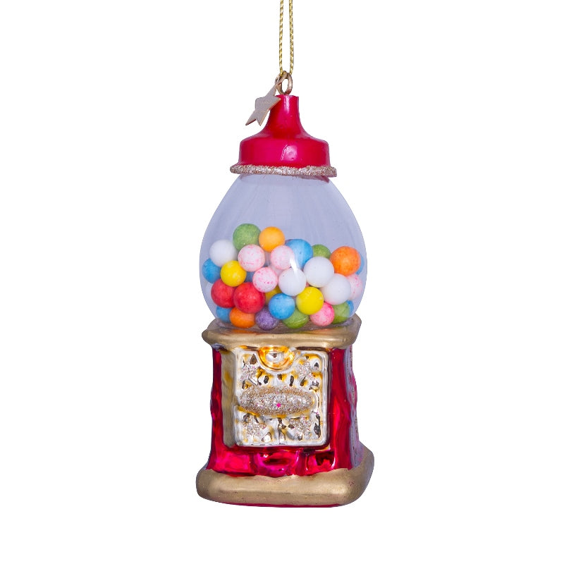Vondels kerstbal kauwgomballen automaat