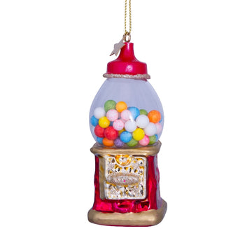 Vondels kerstbal kauwgomballen automaat