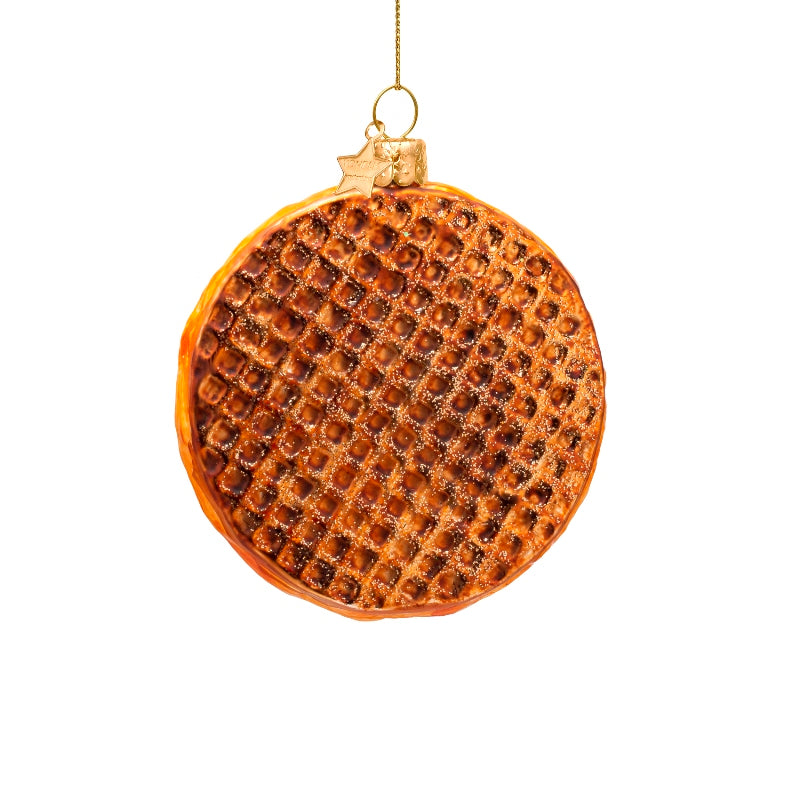 Vondels kerstbal stroopwafel