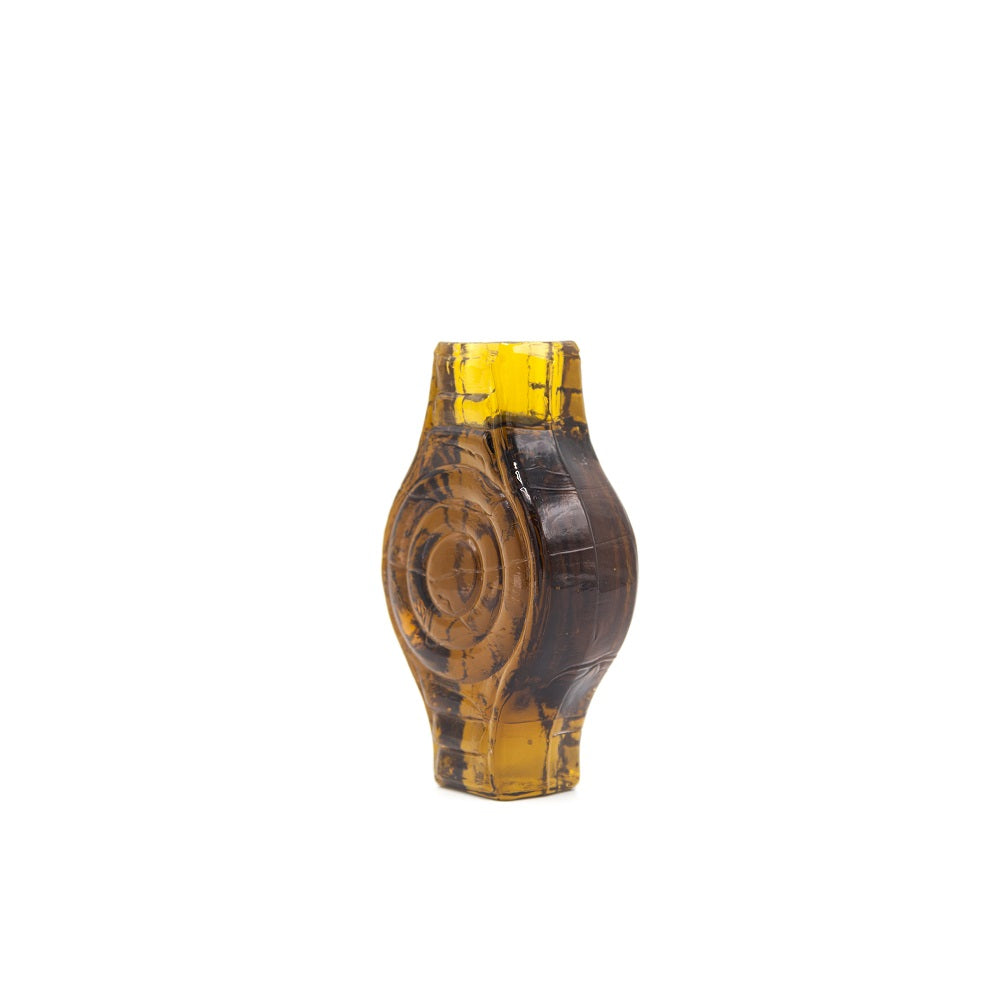 Candle Holder Round amber 3 web
