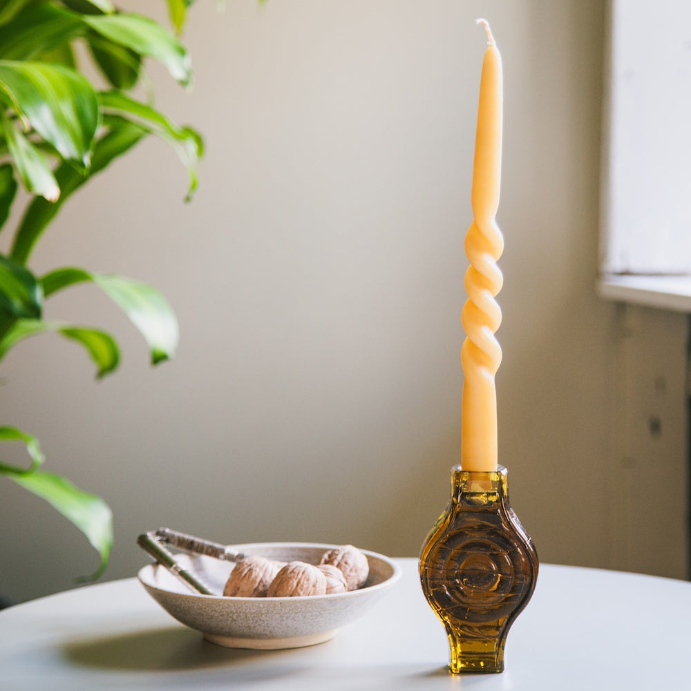 Infinite Round Candle Holder amber Styling Brut 2 Web